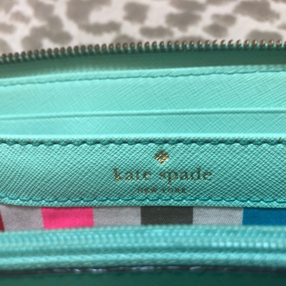 Kate Spade Teal Accordion Wallet - Picture 5 of 7